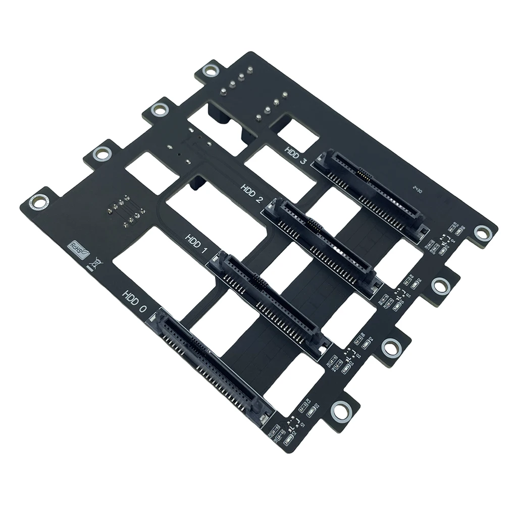 Dual/Triple/4/5-Bay SATA Festplatten-Backplane NAS-Gehäuse Adapterplatte SATA 6G Großes 4D-Netzteil Speicher-Server-Backplane – Detail 17