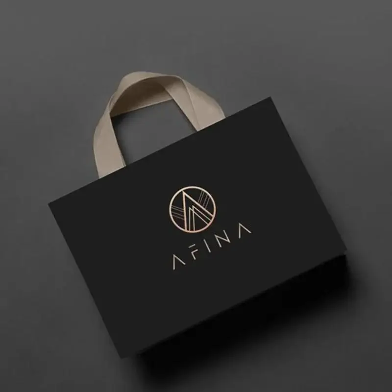 

500pcs/Lot Wholesale Custom Luxury Shopping Paper Bag with Your Own Logo Printed Gift Packaging Business for Shoes and Clothing