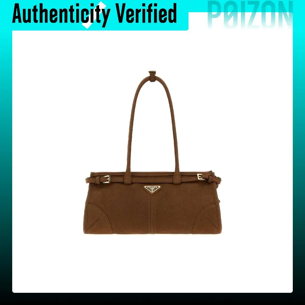 PRADA Bonnie Calfskin Shoulder Bags Medium Women's Brown 1BA426_VMOM_2GB8F_0324