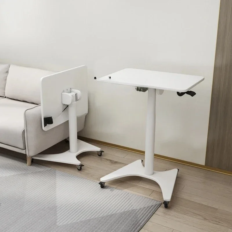Simple Modern Mobile Office Lifting Table Home Bedroom Bedside Learning Computer Table Foldableb22D22