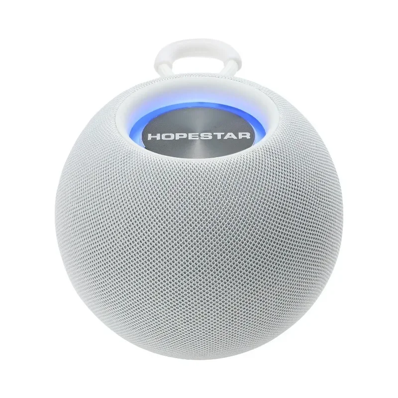 Portable Bluetooth Speaker Sound BoxOutdoor Portable Round Mini RGB Color Dazzling Light The Same Heavy Subwoofer Wireless Sound