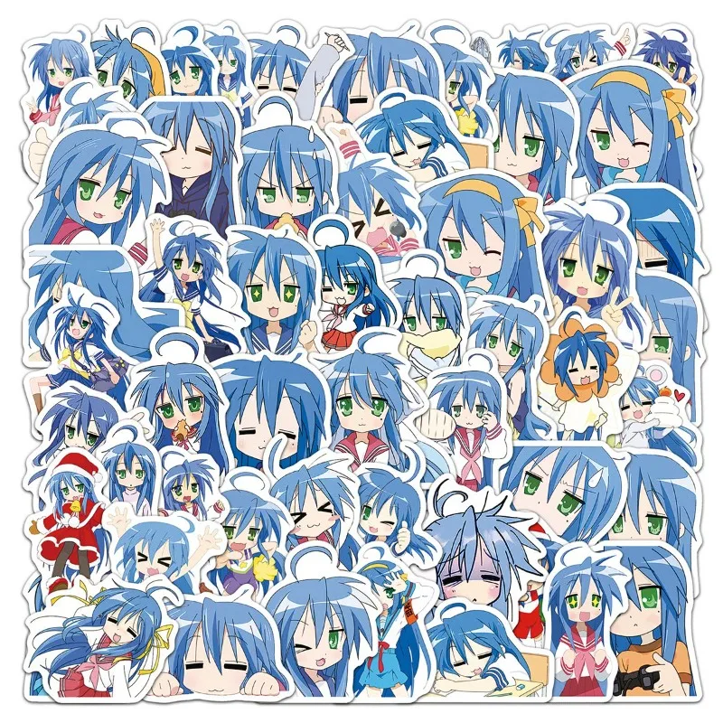 

Lucky Star Anime Stickers Izumi Konata Sticker Aesthetic Message Collection Friend Kawaii Friends Gift Waterproof Diy Phone Case