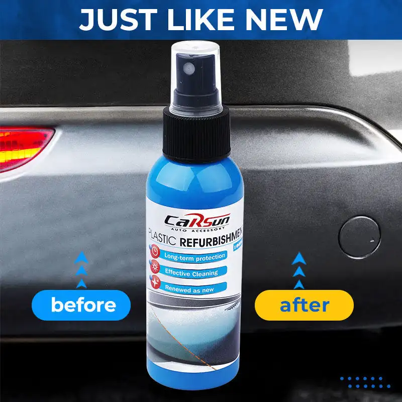 100ML Carsun Car Plastic Parts Refurbish Agent Dash Board Auto Interior Clean Restore Spray Coating Paste Car Maintenance