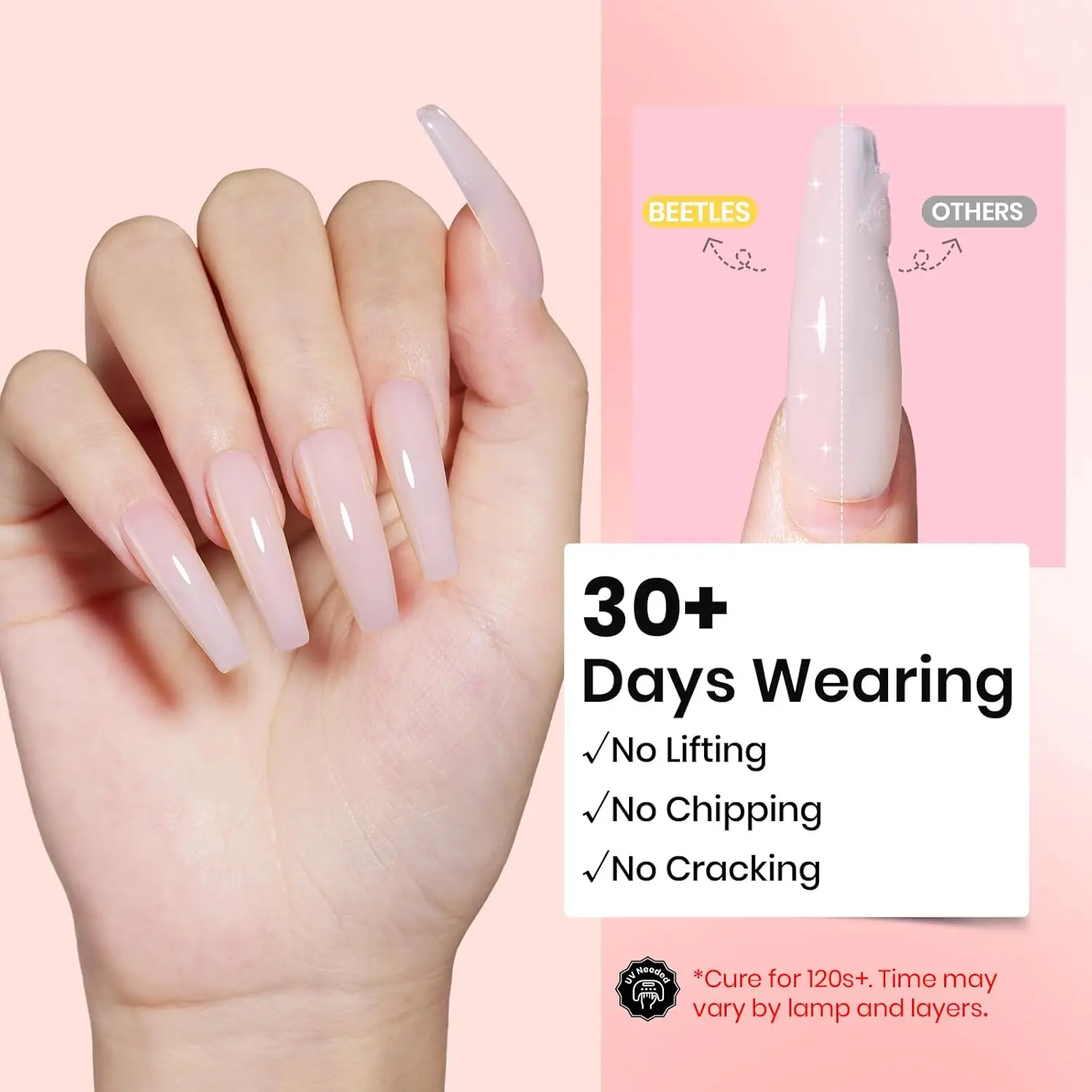 Kit de Gel à ongles neutre classique, 3 couleurs, sculpture d'extension 9 en 1, haute dureté pour les professionnels en Salon, durci UV/LED