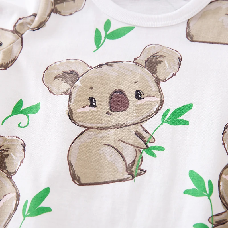 Spring and Autumn Baby Jumpsuit Boys Girls Cartoon Printed Clothes 0-18 months Romper koala Cotton Baby Onesie Newborn Toddler