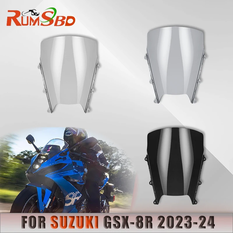 For Suzuki GSXR GSX-8R 2023 2024 Windshield Windscreen Motorcycle Wind Guard Airflow Deflectors Visor