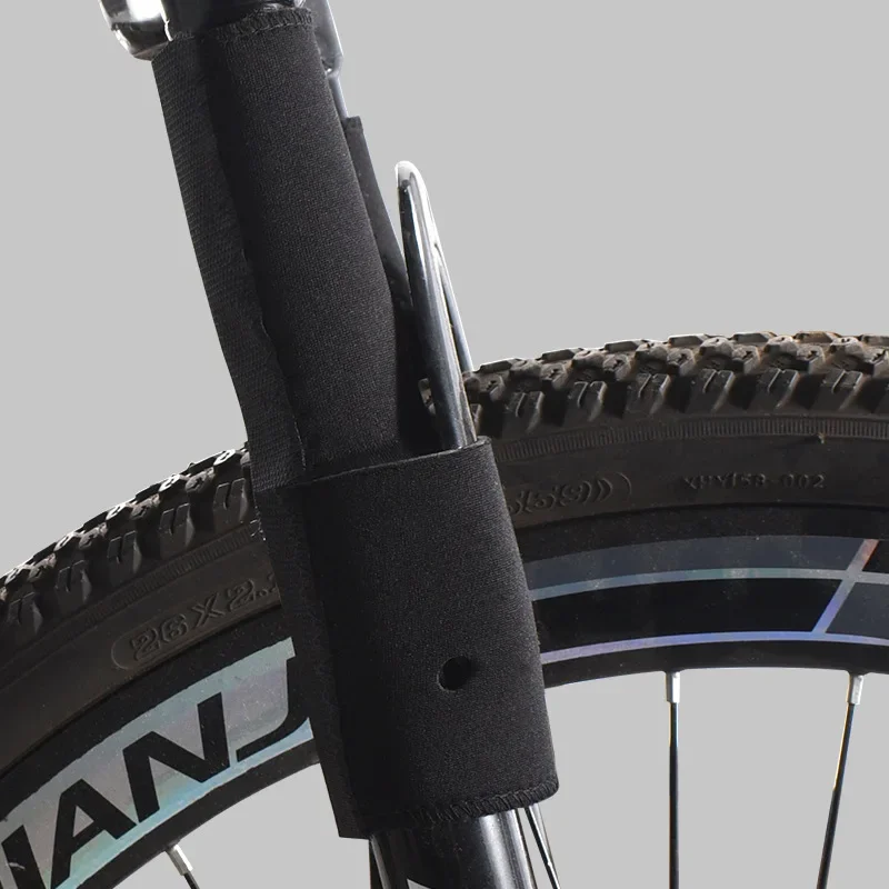 2PCS Bike Fork Protector Covers, Dust Proof Scratch Resistant Frame Wrap Pads, Nylon Fabric with Hook Loop for Mountain Bicycle