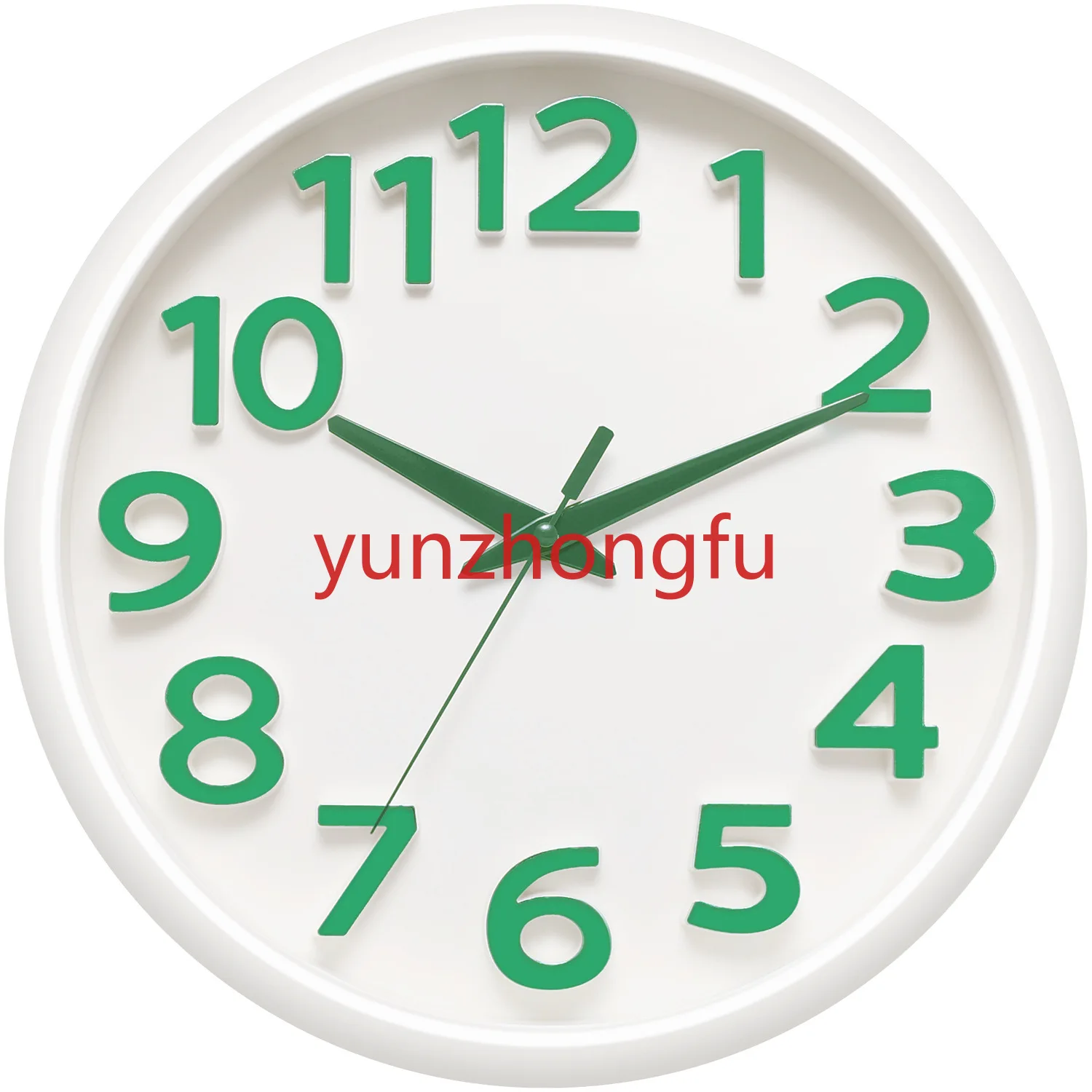 quartz watch home living room study fashionable mute watchSimple wall clock 3D stereo clock face