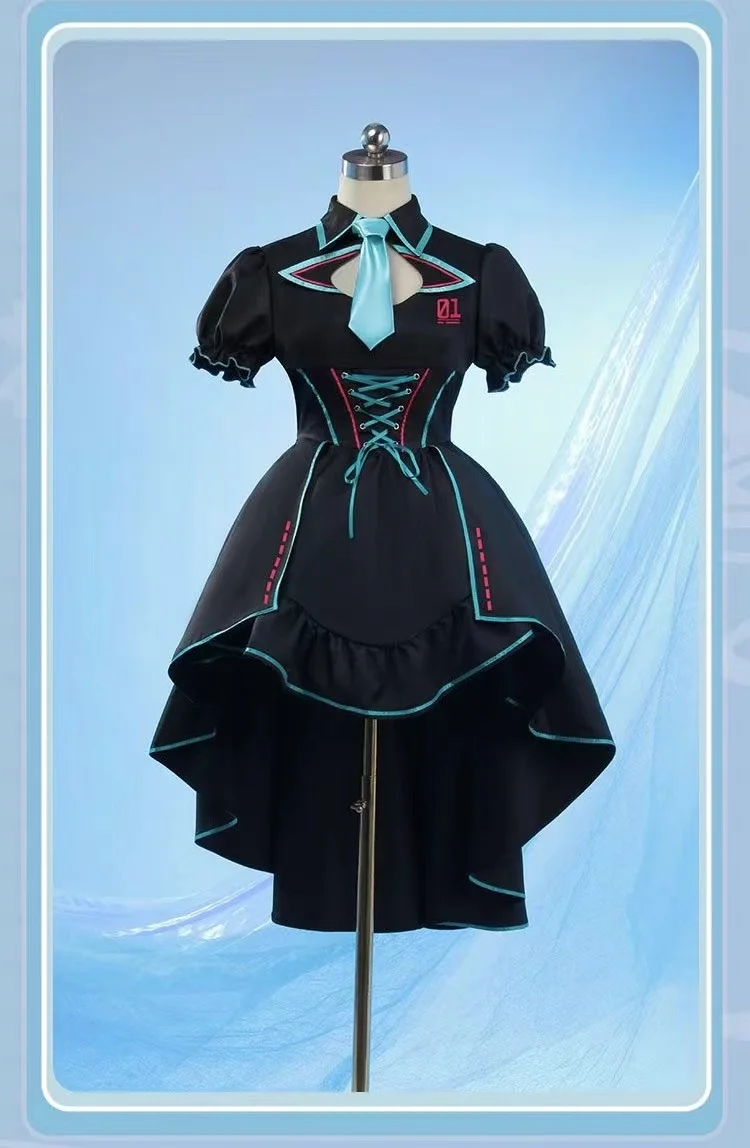 Cosplay Miku Moonlight Knight Dark Corset JK Princess Dress anime Anime Sexy Complete Set