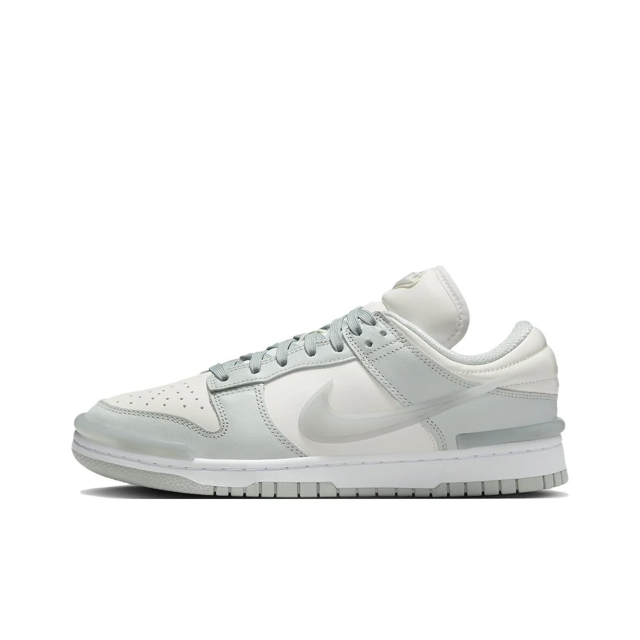 Nike Dunk Leather Low top Skateboard Shoes Women's Gray Beige DZ2794-004