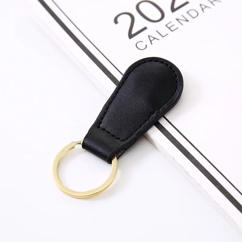 Simple Magnetic Keychain Trendy PU Metal Car Keyring Fashion Men Women Gold-color Magnet Key Chains Cute Home Keys Accessories