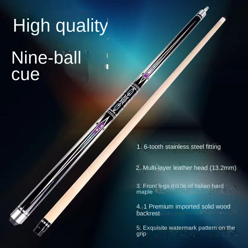 

The 13.2MM Pool Cue Is Crafted From Grade A Maple Wood Featuring A 4H Abrasion-Resistant Anti-Scratch Piano Lacquer Finish