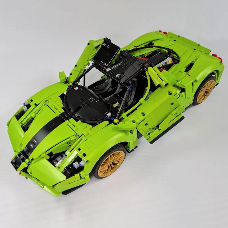 NEW 1:8 Scale Enzo 2756PCS Fit technologys Building Block Hypercar Super Racing Car Assembly Toys Model Boy Birthday Gifts