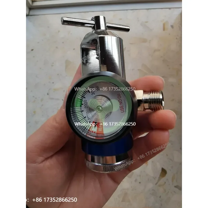 CGA965 Medical Entonox Gas Regulator with 1‑Pin, No Flow Range, Matches Entonox Demand Valve