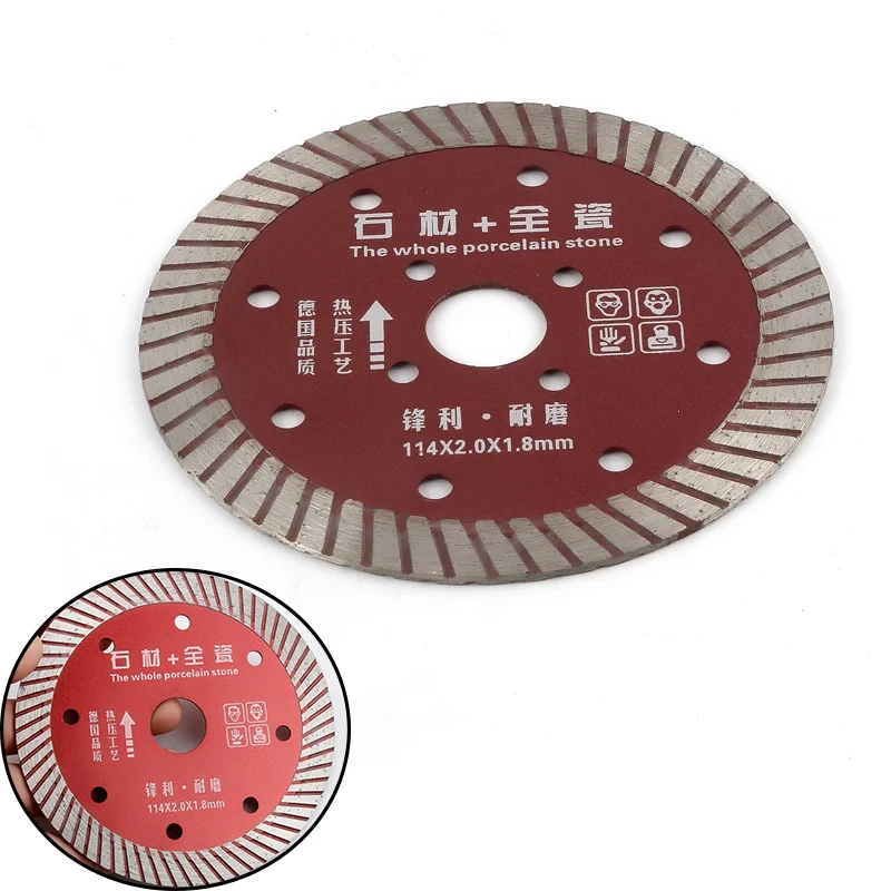 

Circular Diamond Saw Blade 1Pcs Hot pressed Granite Stone marble concrete porcelain Cutting Disc Cutting Tool 114mm