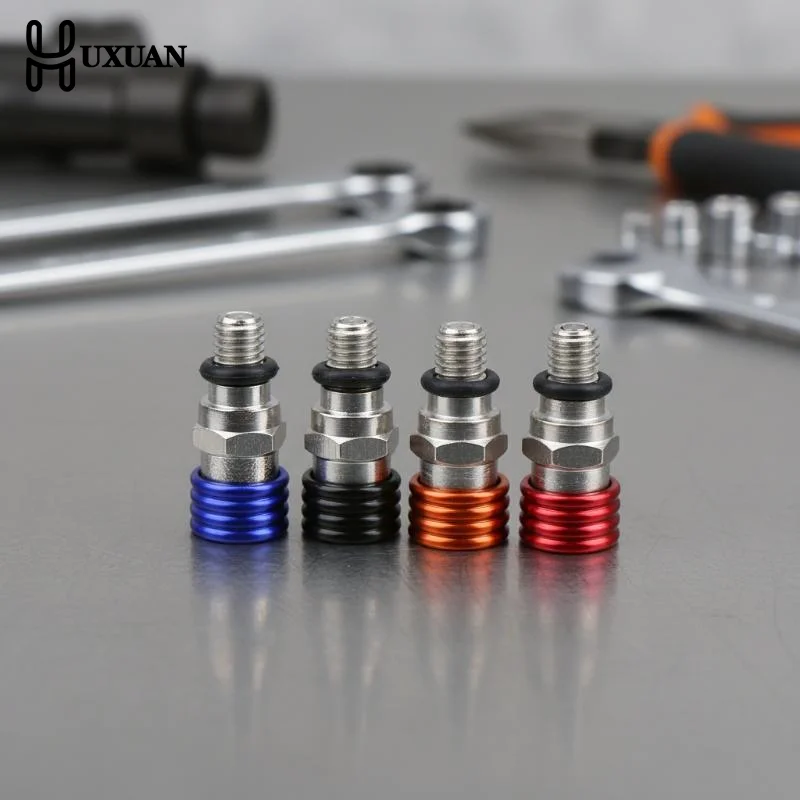 2Pcs M5 Front Fork Air Bleeder Screw Air Release Relief Valve Off-road Motorcycle Dirt Pit Bike Suspension Parts