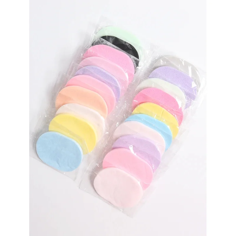 10 Pieces of Random Color and Shape Face Wash The Face Sponge Scrub Exfoliating Facial Pad Is a Reusable Makeup Remover Suitabl