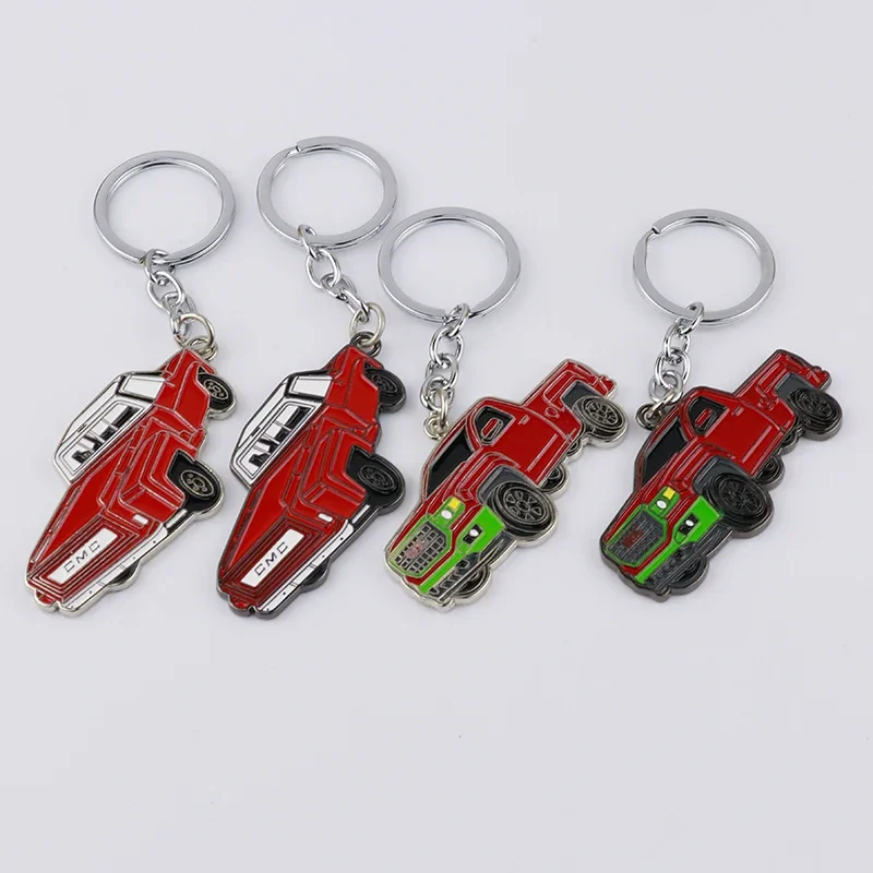 Metal 3D Key Ring Car Model Keychain Car Styling Keyring PICK-UP Key Chains for GMC Double Sided