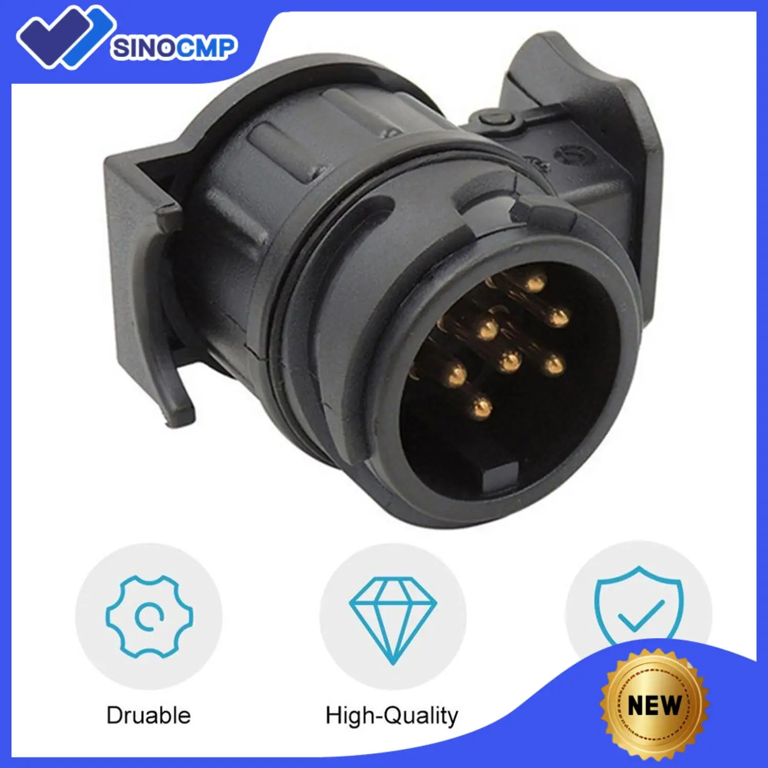 

Водонепроницаемый 13-контактный на 7-контактный адаптер для автомобильного прицепа, грузовика, каравана, фаркопа, конвертер, запасные части для двигателя