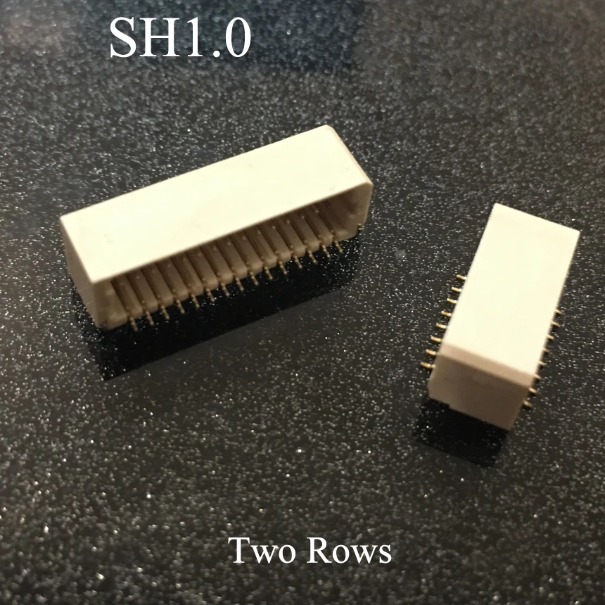 SH1.0 1.0mm Pitch 2*15P 2x15P 2*20P 2x20P 2*25P 2x25P Two Rows Horizontal Patch SMD SMT Female Socket Terminal Wafer Connector