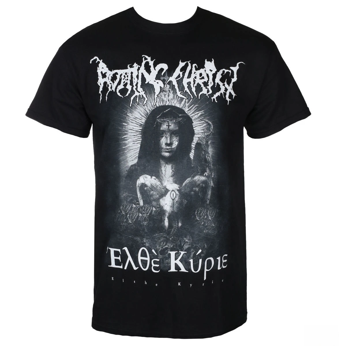 Camiseta con estampado de Rotting Christ ELTHE KYRIE, camiseta de moda de verano para hombres y mujeres, camiseta de algodón informal, camiseta clásica de banda urbana