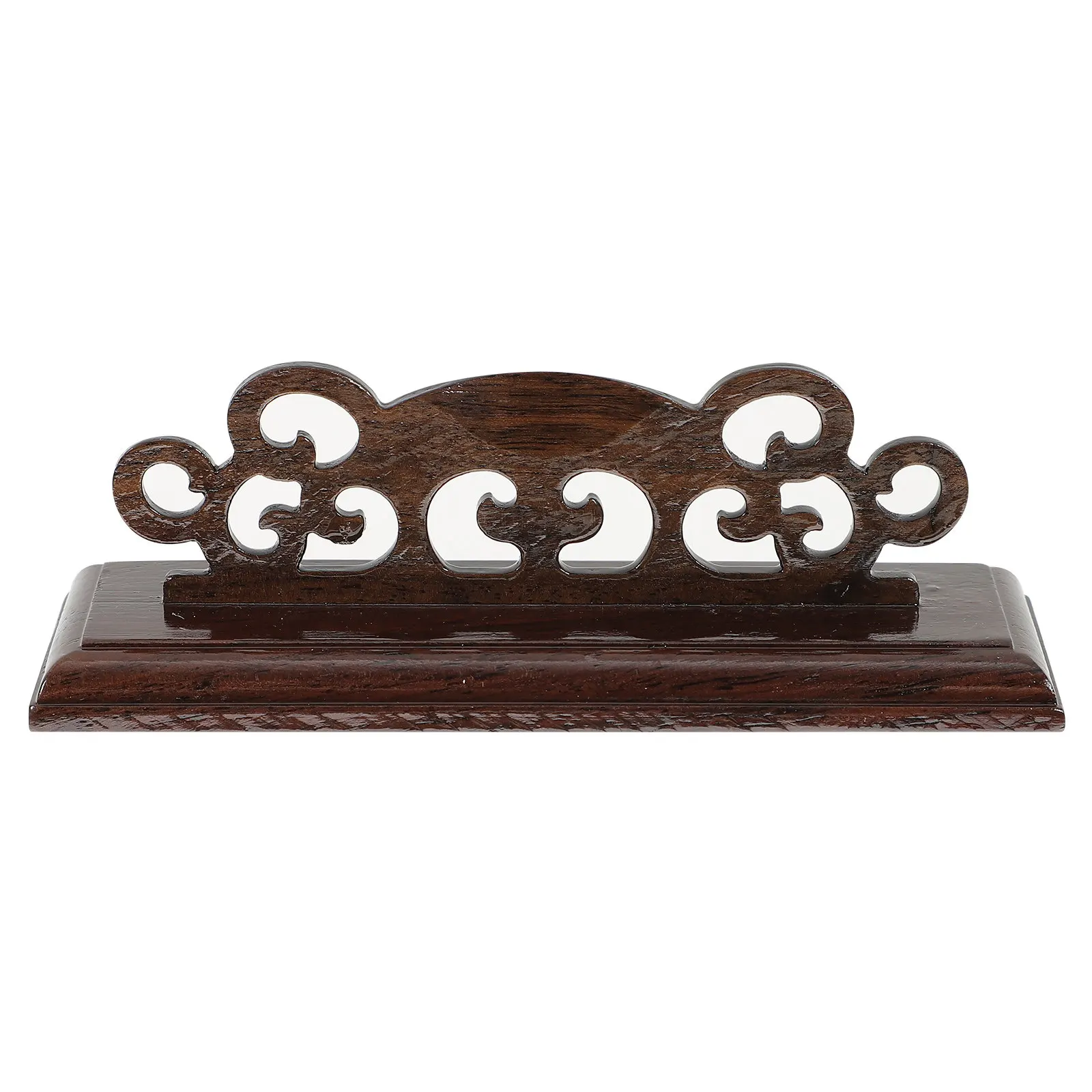 Premium Wooden Folding Fan Display Stand Traditional Hand Fan Holder for Home Gallery Office Party Wedding Decor