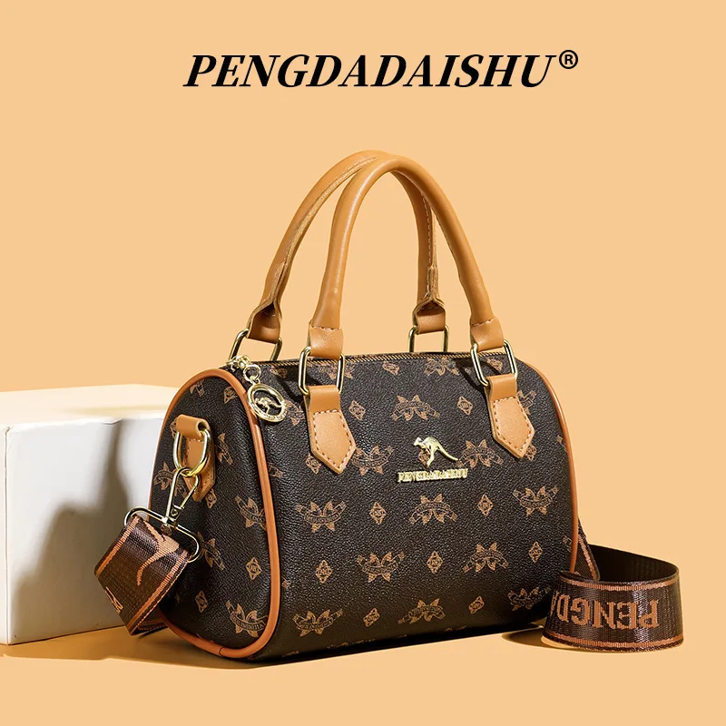 2025 جديد! حقيبة بوسطن مطبوعة كلاسيكية للسيدات - بسيطة وجوية، مثالية للتنقل والسفر وحقيبة اليد وحقيبة الكتف #3