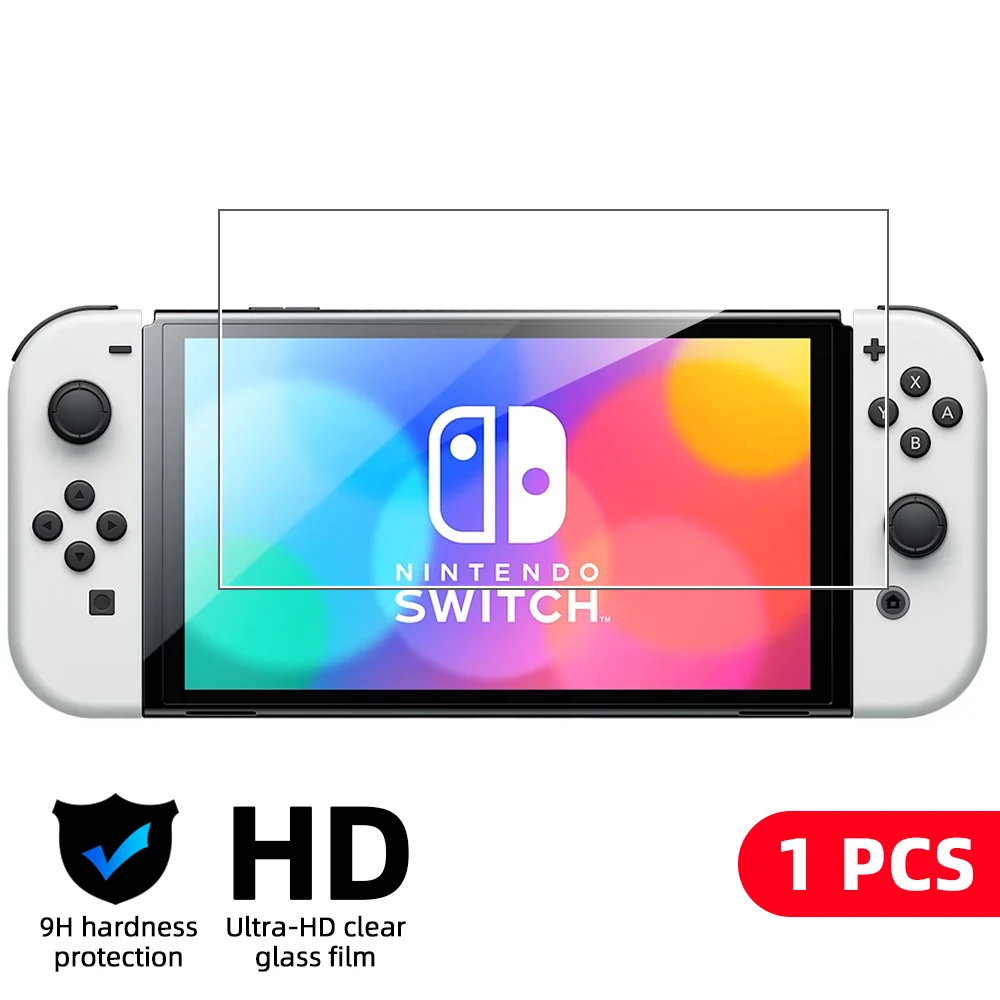 9H gehärtetes Glas für Nintendo Switch OLED Switch2 2 Displayschutzfolie, HD Clear Anti-Scratch Protective Glass Film Zubehör