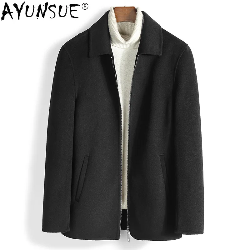 

Jackets for Men Clothing Men's Winter Jacket Mens Korean Style Clothes Real Wool Fur Coat Male Erkekler Ceket LXR945