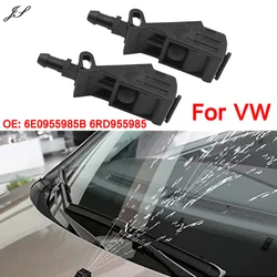 2Pcs Car Front Windshield Washer Jet Wiper Spray Nozzle Sprinkler 6RD955985 For VW Bora Jetta Golf 5 4 MK4 Beetle Passat Polo