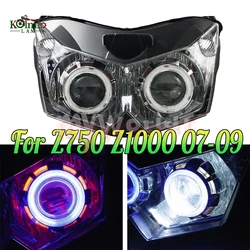 Fit For Kawasaki Z1000 2007 - 2009 Z750 2007- 2012 Motorcycle Headlamp Angel Eyes HID Headlight Z 750 1000