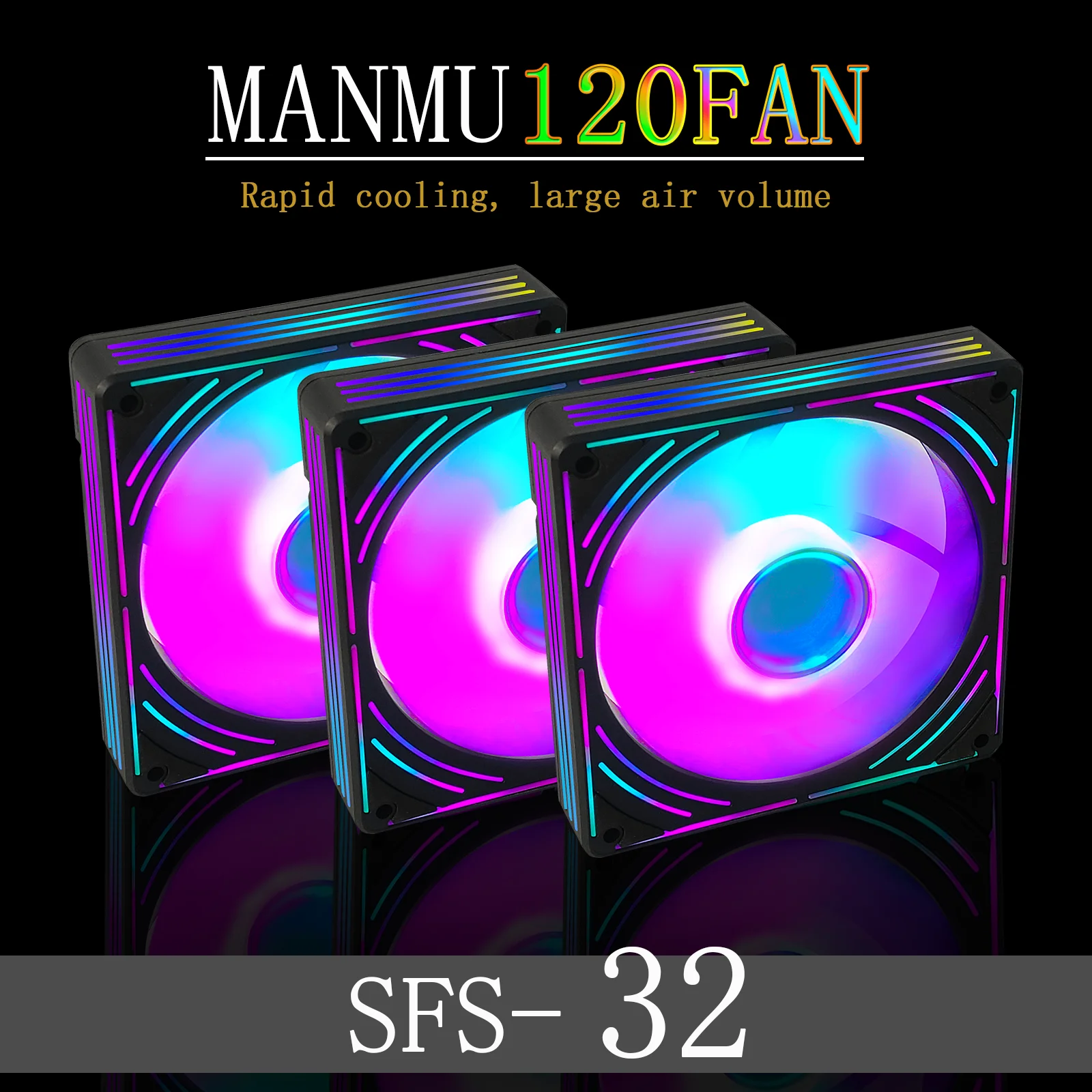 مروحة كمبيوتر led Manmu-rgb ، 12v ، rgb ، للكمبيوتر الشخصي ، argb ، الشاسيه ، pwm ، lynx ، اتصال المرآة