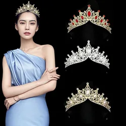 Princess Queen Baroque Vintage Crystal Tiara Women Wedding Girls Birthday Party Fashion Headress Crown Hair Accessories