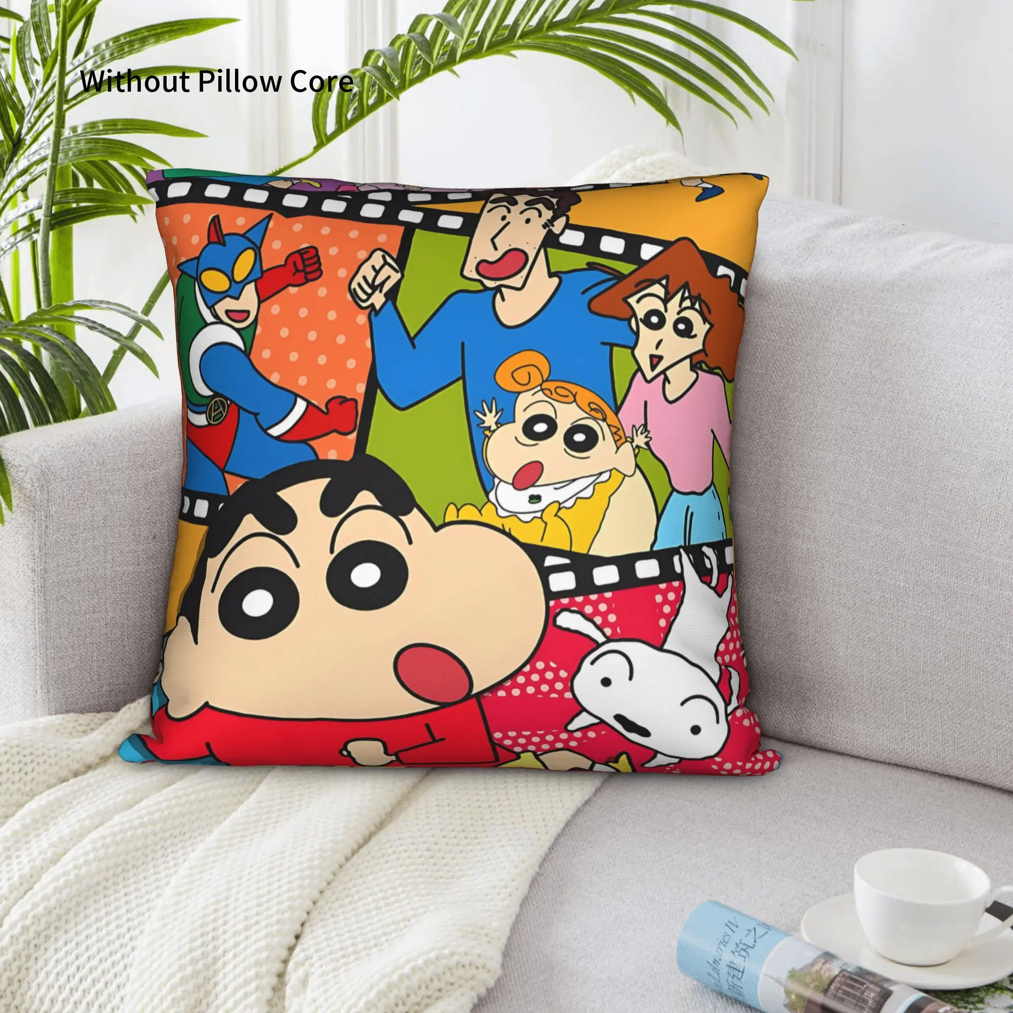 1PC Crayon S Shin chan Pillow Case Home Decor Items Double-Sided Printing  Sofa Cushion Bedroom Bedside Pillow
