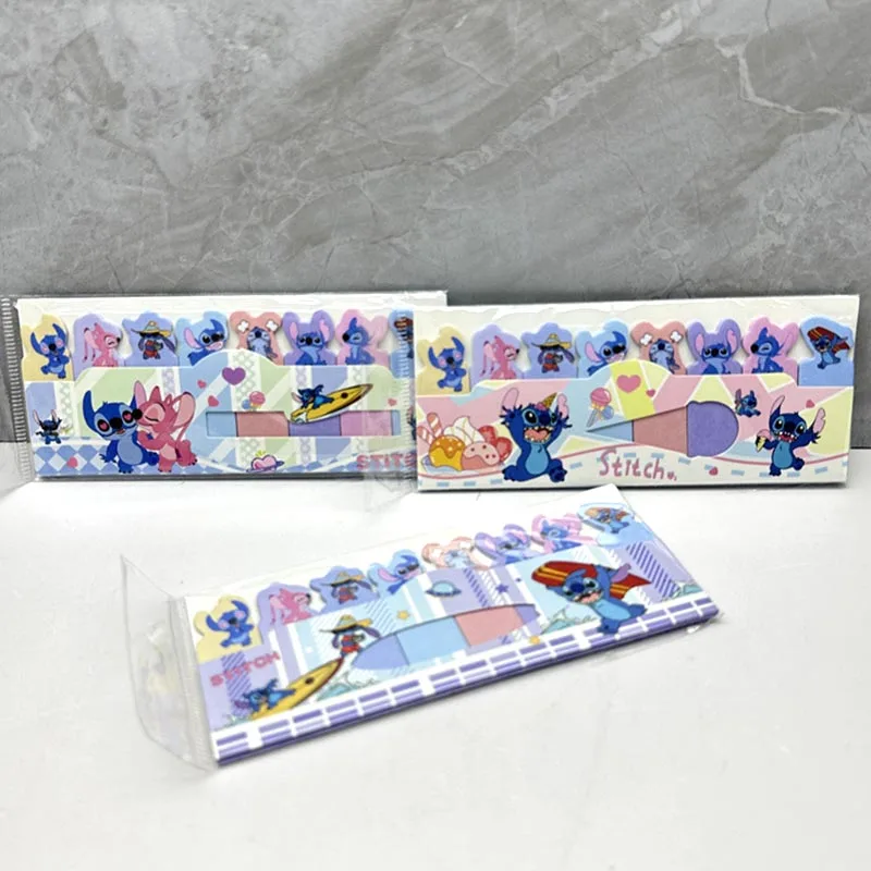 15pcs/lot Disney Stitch Memo Pad Sticky Notes Bookmark Kawaii N Times Stationery Scrapbooking label Post Office School Supplies