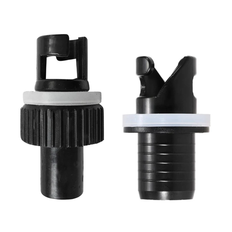 

2Pcs Inflatable Kayak Boats Air Foot Hose Adapter Valves Adapter for Kayak