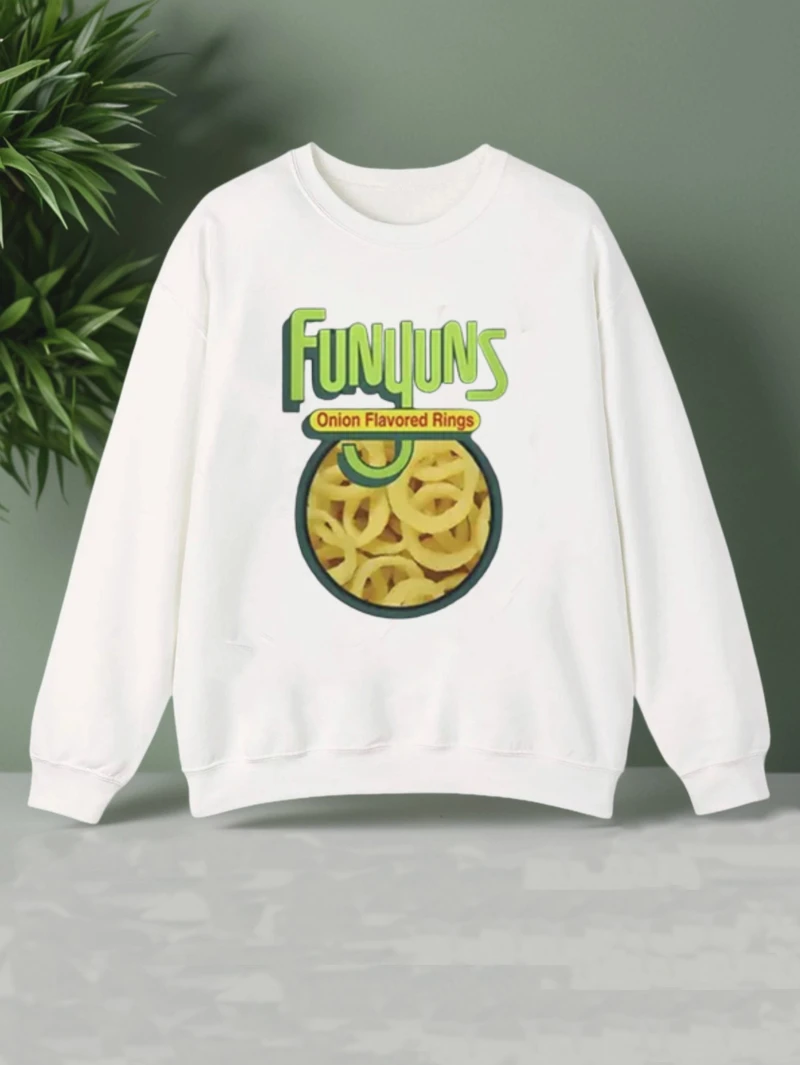 

Mens Funny Onion Ring Graphic Sweatshirt Fun Guys Onion Ring 2025 Autumn Winter Round-neck Hoodie Is for Both Men and Women Top