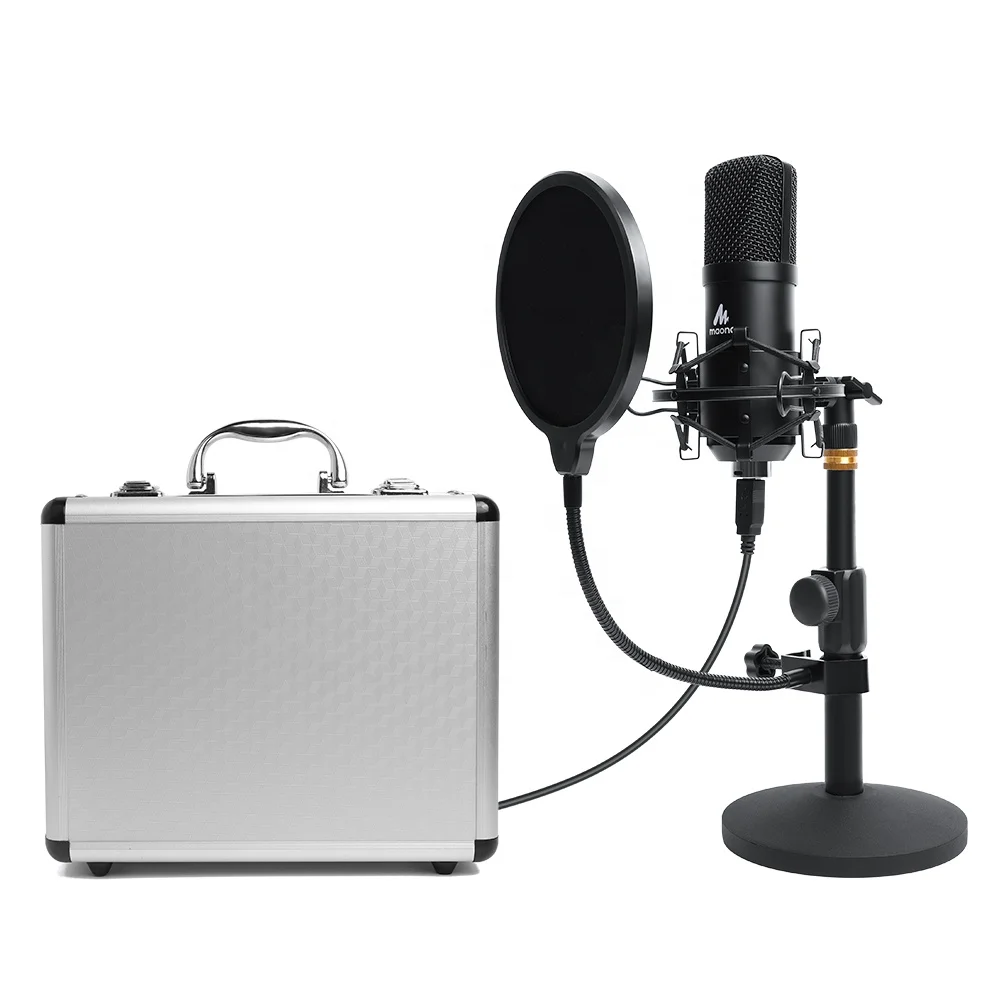 

MAONO USB Plug and Play Professional Condenser Microphone Kit with All-metal Podcasting Microphone Gaming Microphone