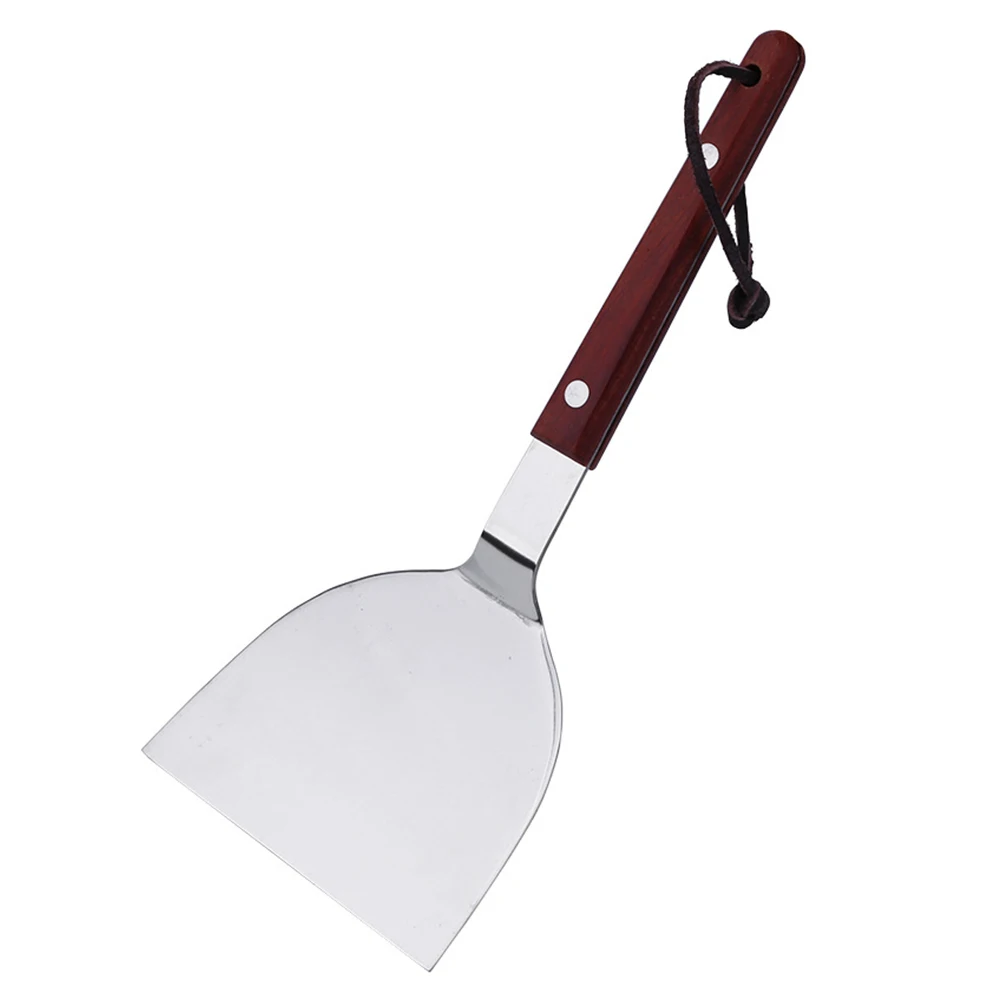

1Pcs Metal Pizza Server Non Slip Wood Handle Easy Food Transfer Cooking Tool Pizza Shovel Pancake Transfer Tool