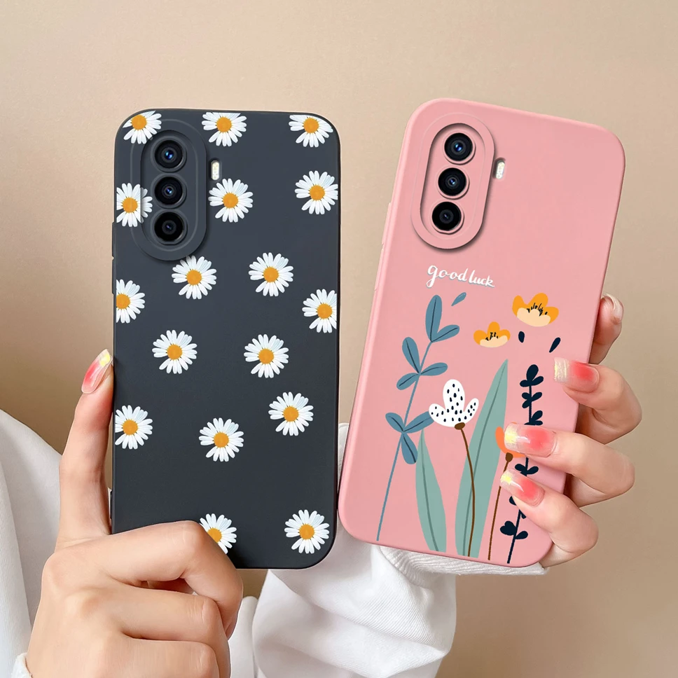 For Huawei Nova Y61 Y70 Y70 Plus Y90 Case Cute Smooth Liquid Silicone Back Cover Shell For Huawei NovaY61 Y70+ Y 90 Coque Fundas