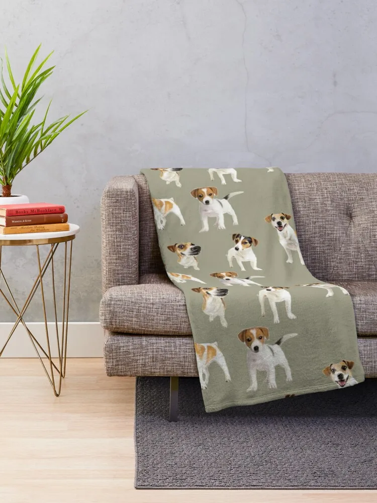 Jack Russell Terrier dogs Throw Blanket Blankets For Bed bed plaid Beach Blanket