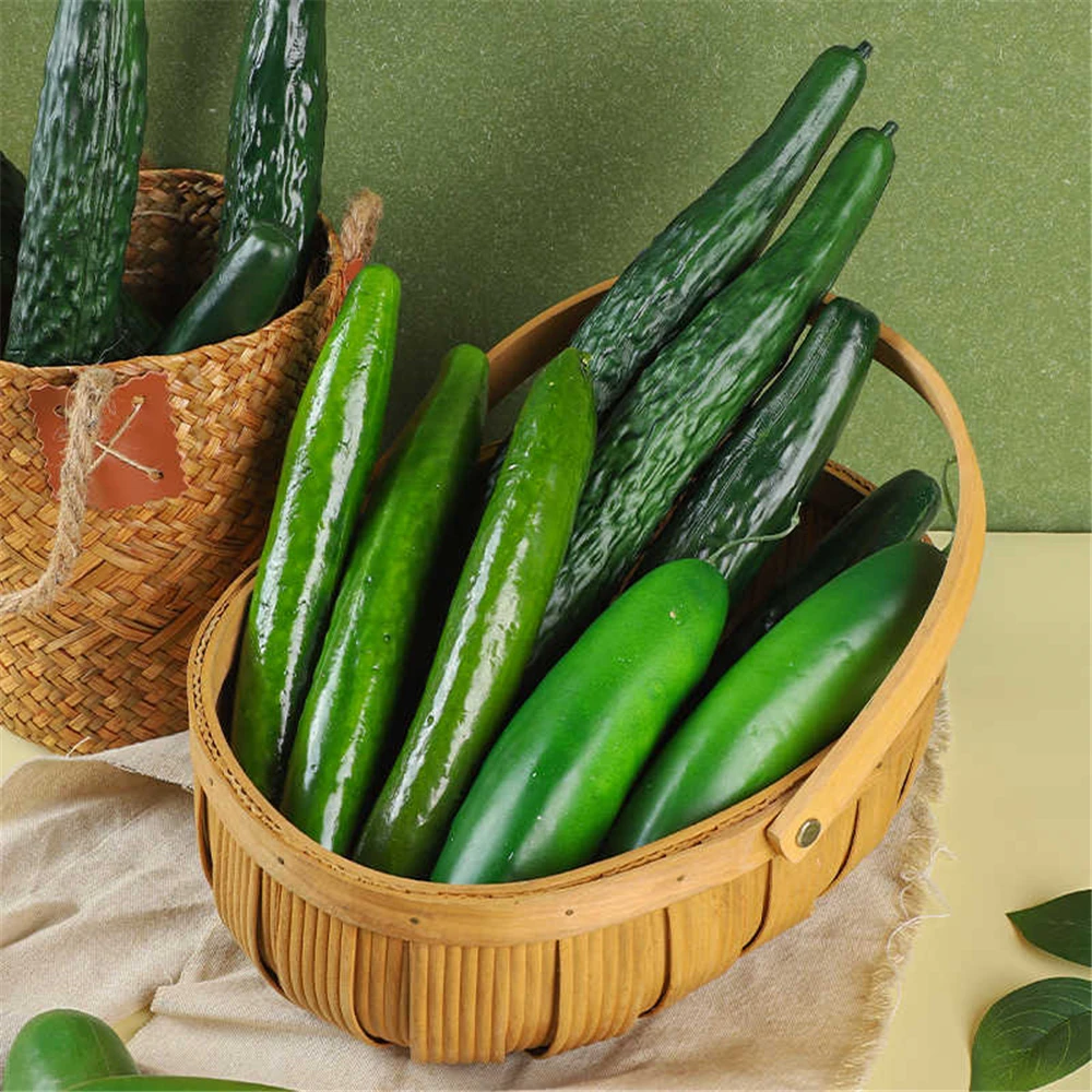 

artificial fake vegetables props cabinet hotel dining room hall restaurant store shop decoration Simulation cuke cucumber model