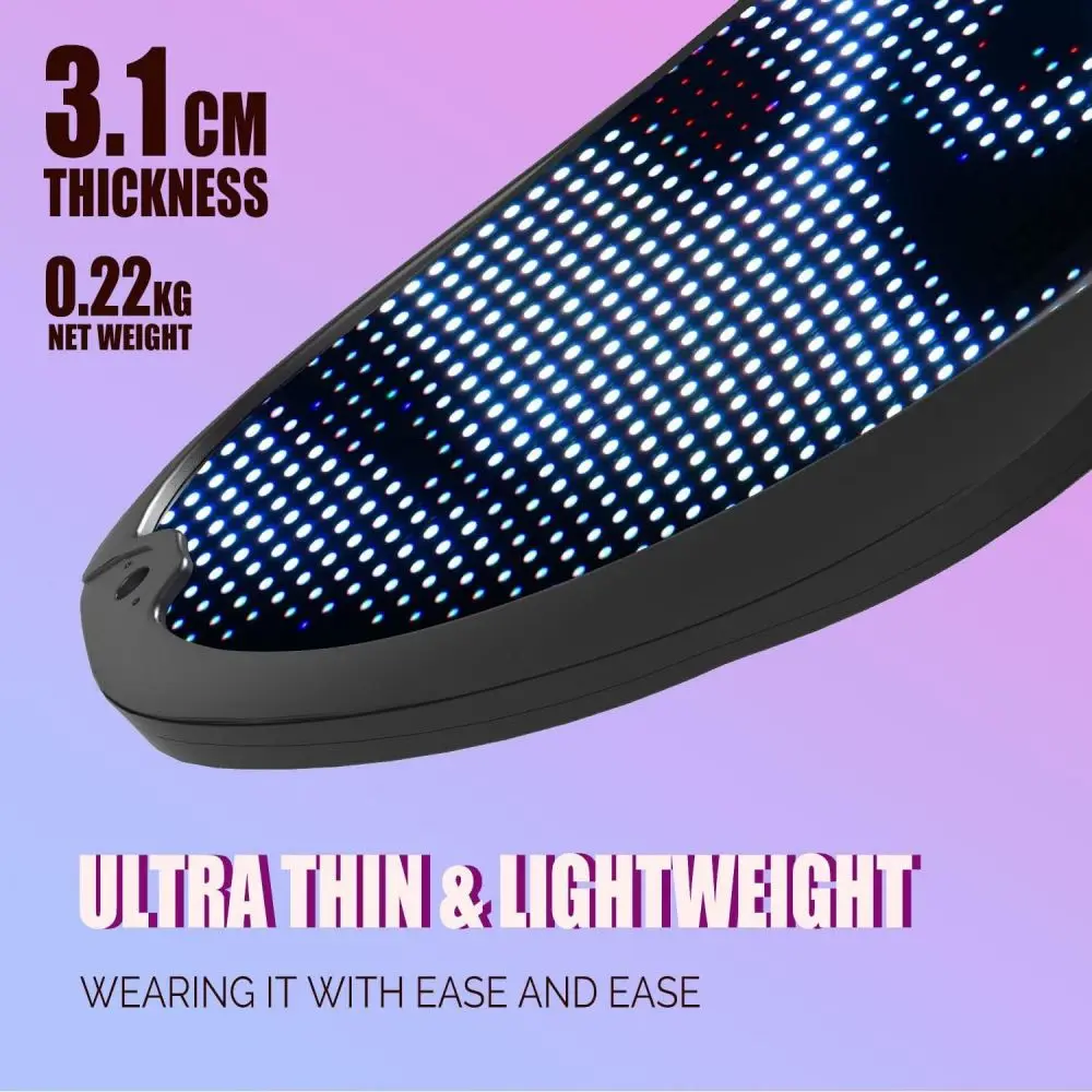 Geste Gesichtsveränderungsmaske Bluetooth APP-Verbindung LED leuchtende Vollfarb-Halloween-Party-Tanzbar