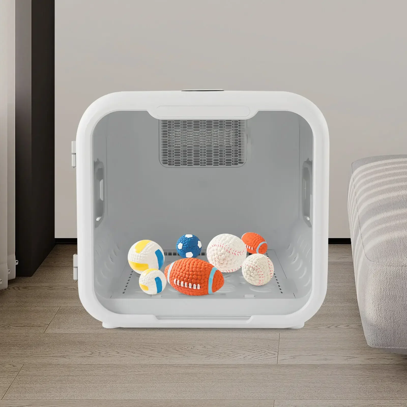 65Qt Auto Pet Dryer Box - Quiet Smart Blower for Cats & Small Dogs | Gentle Warm Air & Timer | After Bathing & Grooming