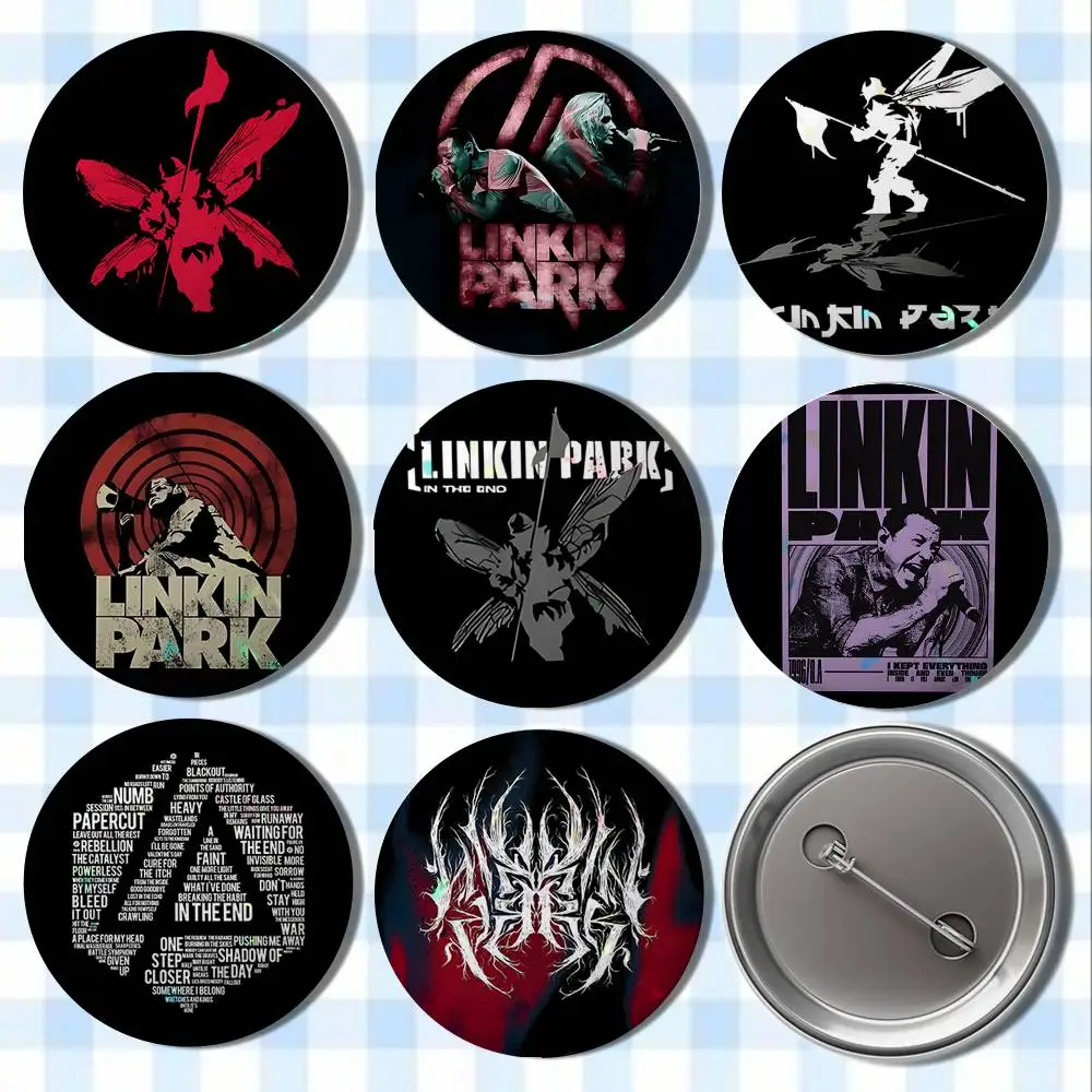 

Band L-LinkinS Cool P-Park Badges Button Round Creative Pin Brooch Badge Bag Decor Accessories Fans Collect Friends Gifts