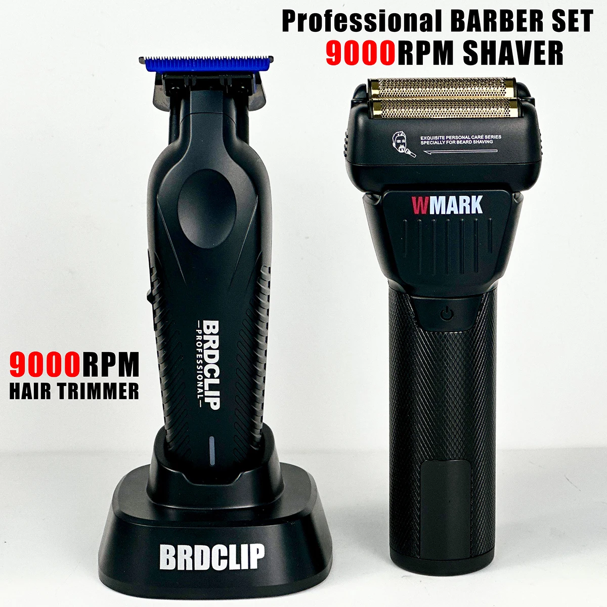 

Professional 9000PRM BRDCLIP 9615 Men's Hair Trimmer DLC Blue Blade Hair Clipper NG7982 9000PRM Electric Shaver Barber Set
