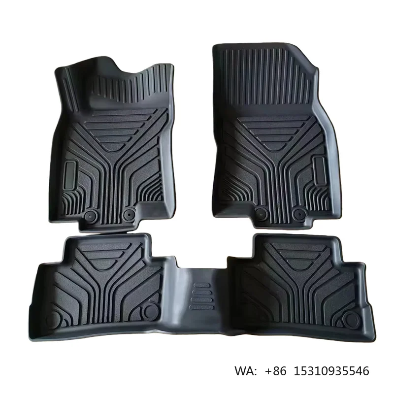 

All Weather 5D PVC Car Floor Mats Full Set Universal Custom Fit Waterproof Anti Slip Easy Clean Auto Interior Carpets