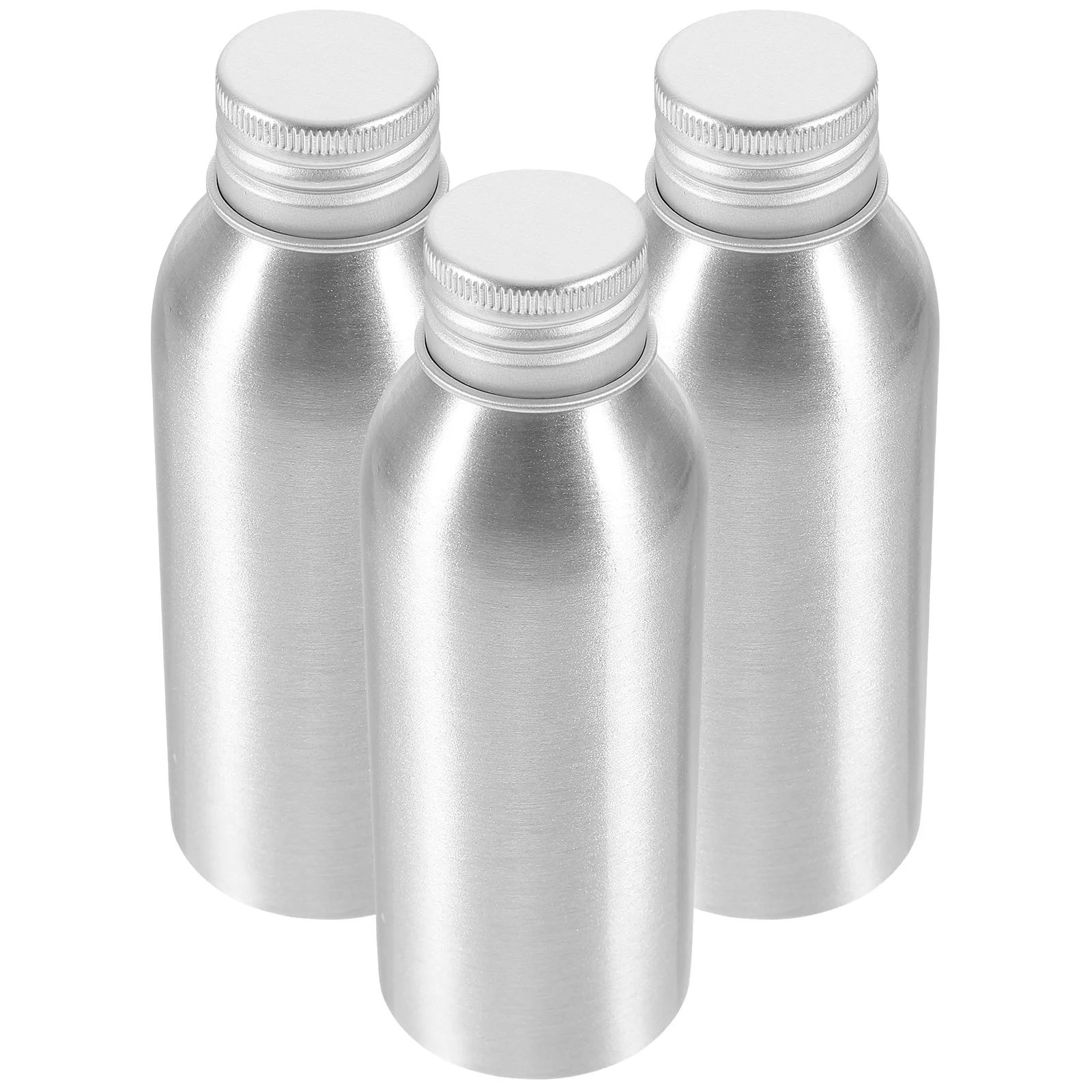 3 Sets Aluminum Bottle Refillable Bottles Empty Hand Container Metal Lotion Shampoo Sub Perfume Travel Spray