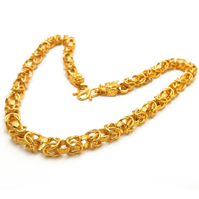 Men's accessory bracelet, faucet-style, powerful necklace  9999gold