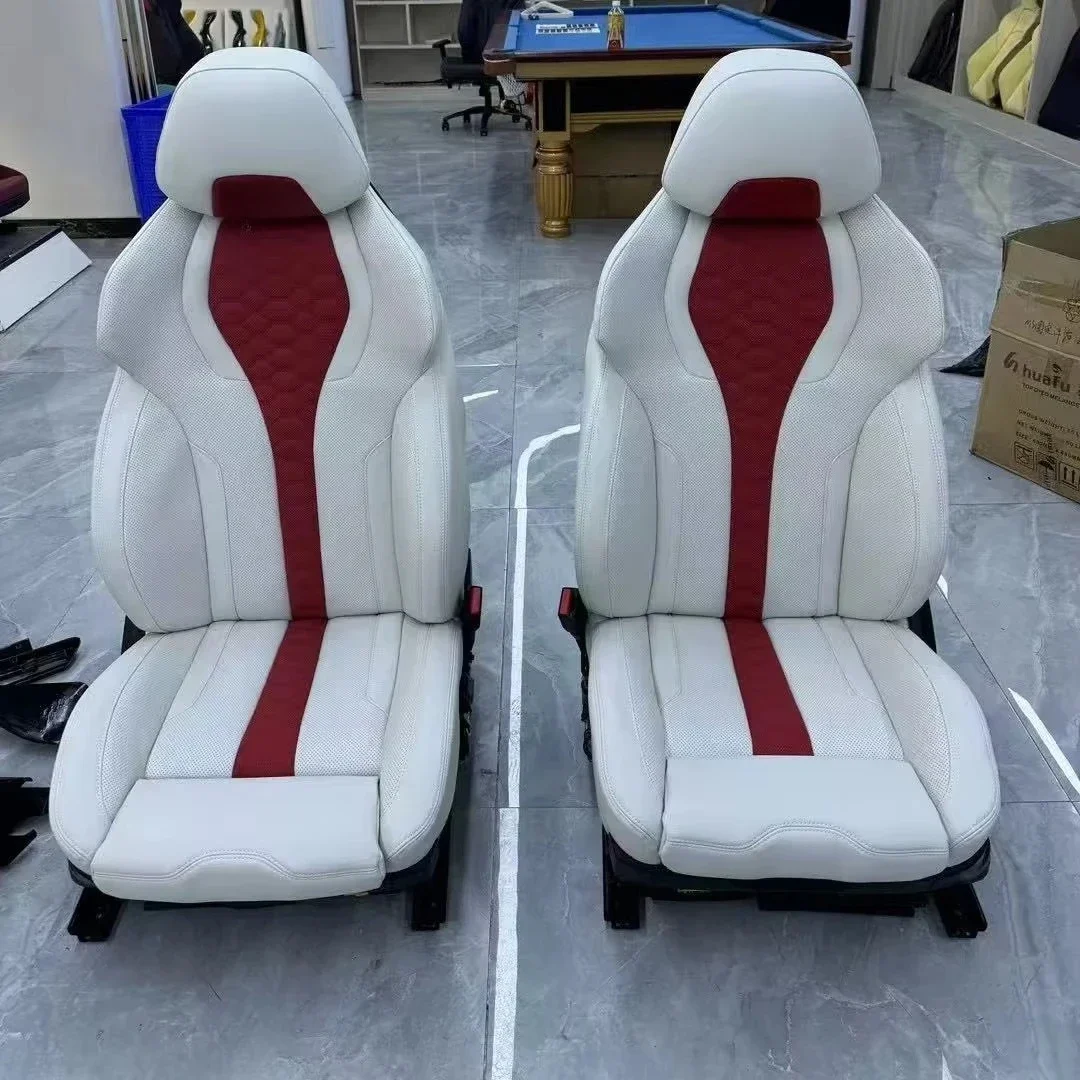 Picture 3: YLA Car Interior Accessories Customized E71 Seat Upgrade F90 Series Seat Upgrade Kit for E71 X3 X5 X6 M3 M5 Series Upgrade M